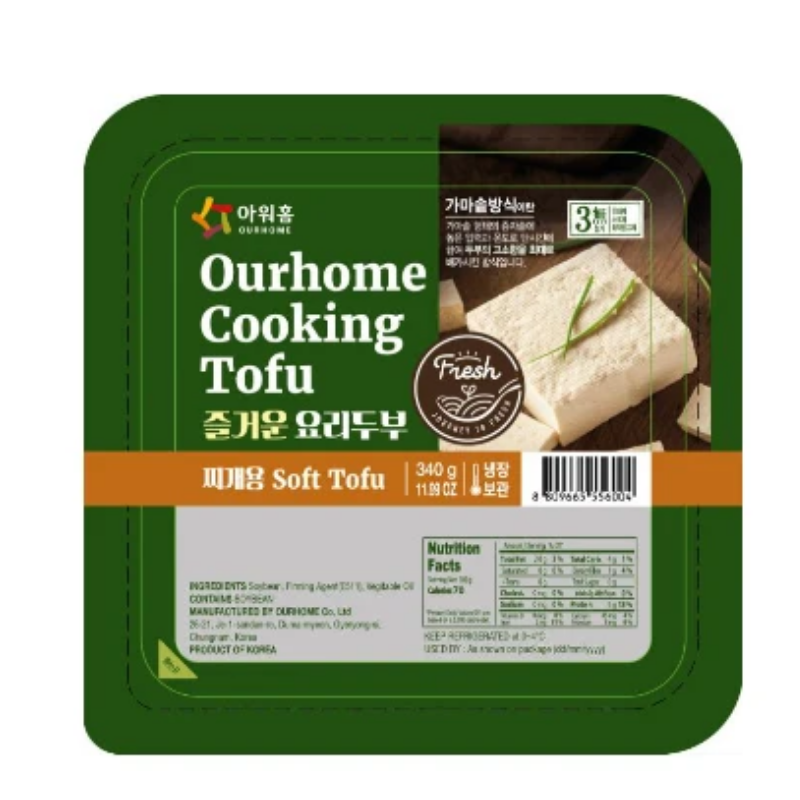 OURHOME韓國豆腐（2款口味）-日本食材-打邊爐食材-氣炸食譜-日本刺身- iEATplus日本業務超市