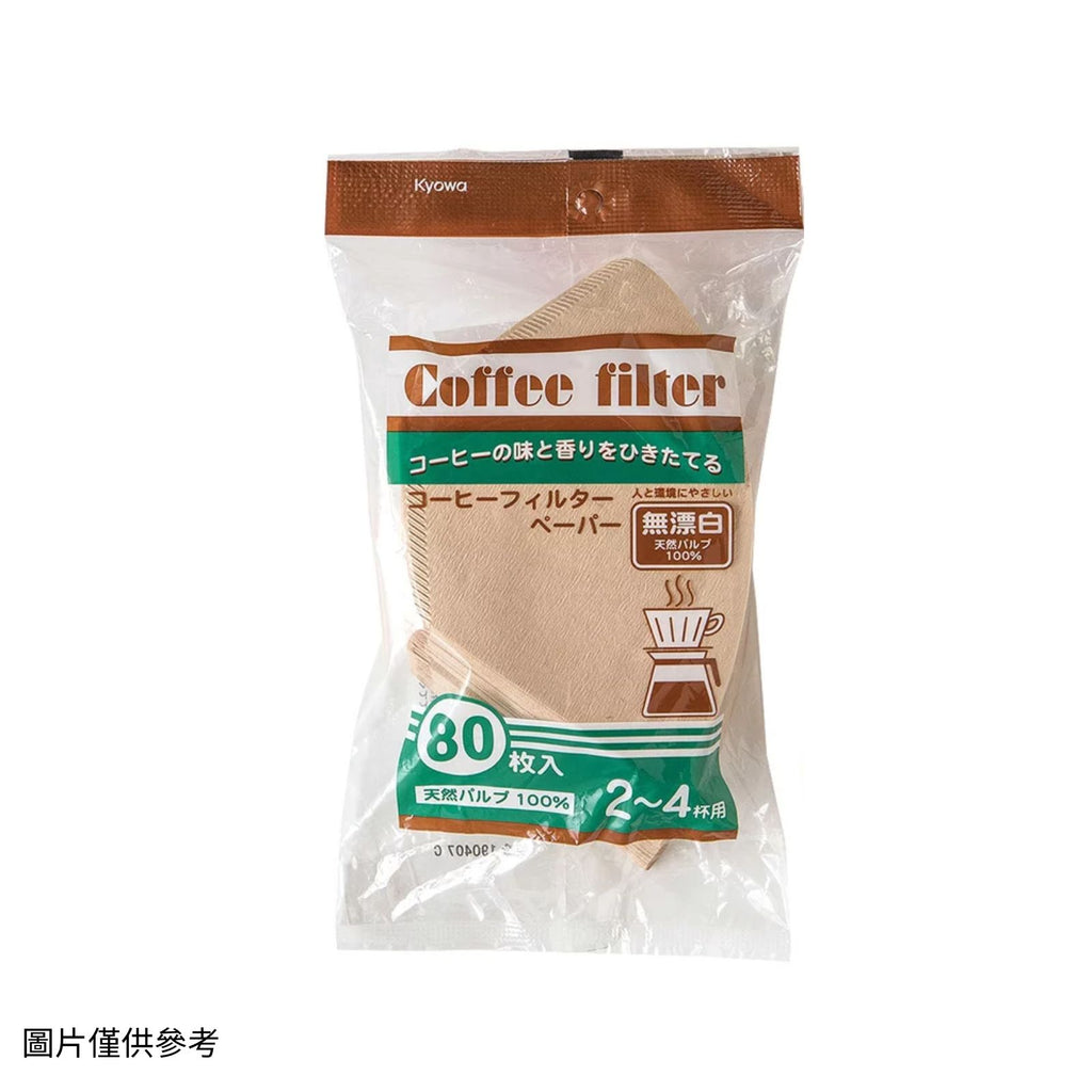 日本咖啡過濾紙 Size L 80張（無漂白）