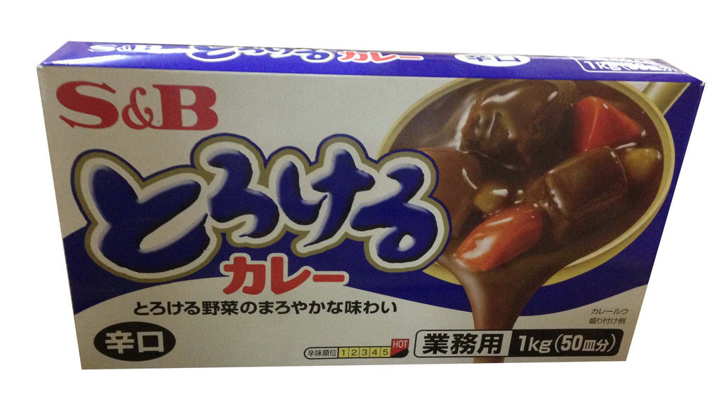 S&B 1kg裝辛口咖喱-日本食材-打邊爐食材-氣炸食譜-日本刺身- iEATplus日本業務超市