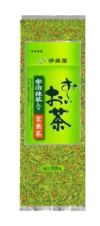 日本伊藤園玄米茶 (添加抹茶)200g（JP4899/704215）-日本食材-打邊爐食材-氣炸食譜-日本刺身- iEATplus日本業務超市