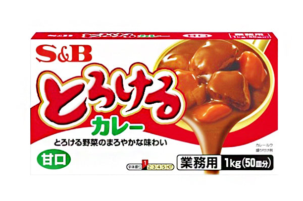 日本S&B 甘口咖哩 1kg (20盒/箱) (JPSB1721)-日本食材-打邊爐食材-氣炸食譜-日本刺身- iEATplus日本業務超市