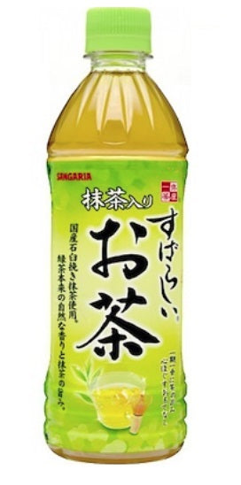 Sangaria綠茶(添加抹茶)500毫升/24/箱 (JPST281A)-日本食材-打邊爐食材-氣炸食譜-日本刺身- iEATplus日本業務超市