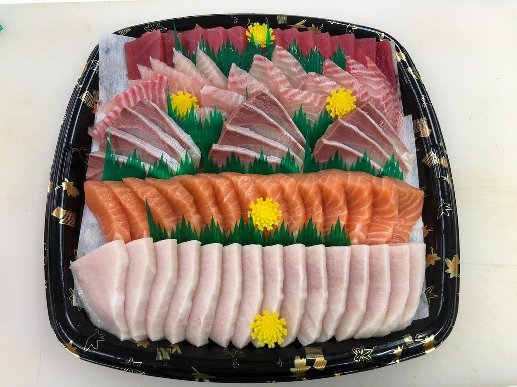 頂級刺身拼盤1kg（5款魚生）-日本食材-打邊爐食材-氣炸食譜-日本刺身- iEATplus日本業務超市