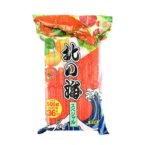 凍-北海道蟹柳(500g)/包 X 20包/箱 (FS046JBA)-日本食材-打邊爐食材-氣炸食譜-日本刺身- iEATplus日本業務超市